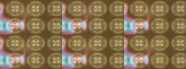 3 boyutlu çiçekler, pürüzsüz. Raster illüstrasyonu. Kahverengi, nötr ve bej renklerde.