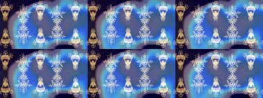 Arabesk ile klasik model. Geleneksel klasik süs. Arabesk ve çiçekli doğu raster desenleri.