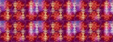 Kış. Raster resim. Renkli arka plan üzerinde izole suluboya kar taneleri. Kış sembolü.