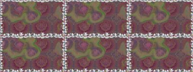 Sarma, tekstil ve duvar kâğıdı için kusursuz çiçek arkaplanı. Yumuşak pamuk tasarımı. Klasik çiçek desenli. Yumuşak fayans. Raster taze dokusu.