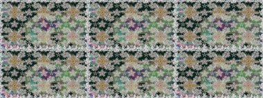 Çiçekler, suluboya ile sorunsuz çiçek desenli. Raster desen. Fantezi kumaş deseni.