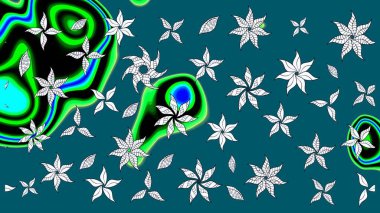 Nazik romantik baskı. Mavi renkli çiçekler. Raster güzel bir çiçek deseni çizmiş. Bahar mevsimi. Tatil havası..