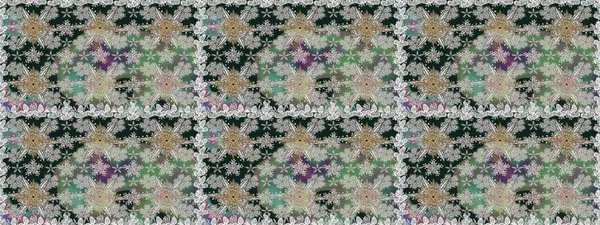 Çiçekler, suluboya ile sorunsuz çiçek desenli. Raster desen. Fantezi kumaş deseni.