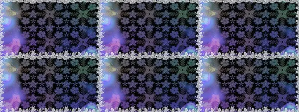 Siyah ve mor üzerine çiçekler. Raster hisseleri. Suluboya, elle çizilmiş. Kusursuz arkaplan deseni.