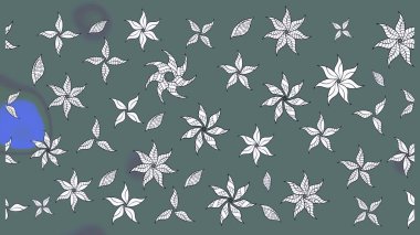 Yumuşak pamuk tasarımı. Klasik çiçek desenli. Yumuşak fayans. Raster 'ın taze dokusu. Paketleme, tekstil, duvar kağıdı için çiçek arkaplanı.