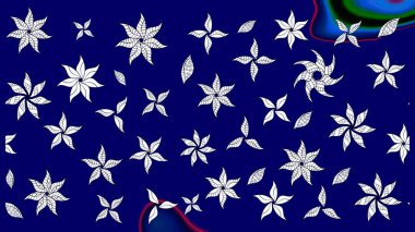 Halk tarzı. Moda baskıları için zarif bir şablon. Modern çiçek arkaplanı. Parlak renkli çiçekleri ve mavi yaprakları olan harika bir çiçek deseni..