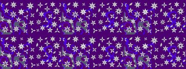 Güzel kumaş deseni. Raster suluboya deseni, narin çiçekler, menekşe çiçekleri, tebrik kartı şablonu..