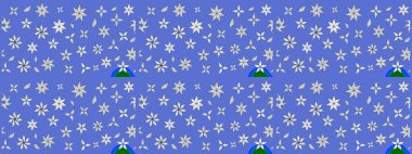 Renkli Bahar Teması eskiz kalıbı. Süslü kumaş deseni. Düz Çiçek Elementleri Tasarımı. Raster illüstrasyonunda çiçek deseni çizimi.