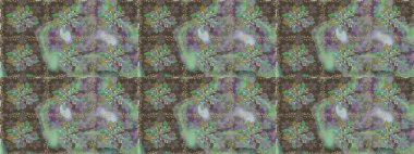 Gri renkli çiçekler. Renkli Bahar Temalı, pürüzsüz bir arka plan. Düz Çiçek Elementleri Tasarım Raster illüstrasyonu. Çiçekli, suluboya desenli kusursuz çiçek deseni.