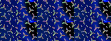 Kış Noel 'inde kar bembeyaz kristal element. Meteoroloji buz koleksiyonu. Raster. Xmas Frost kar taneleri izole edilmiş siluet sembolü. Kar Tanesi raster simgesi arkaplan mavi, siyah ve yeşil.