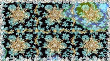 Sembol bayramı, yeni yıl kutlamaları, altın desenler. Noel altın kar tanesi kusursuz desen. Kış kar dokusu duvar kağıdı. Tarafsız renklerde altın kar taneleri.