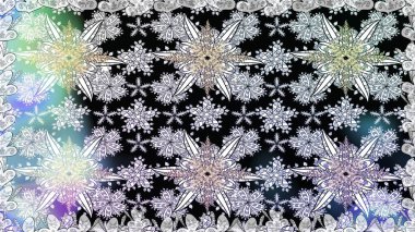 Tarafsız renklerde etnik çiçeklerle kusursuz bir desen. Raster Çiçek İllüstrasyonu güzel tekstil..