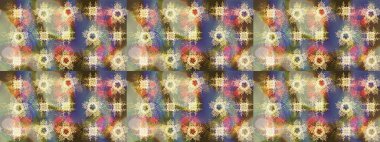 Kar Tanesi Mozaik ikonu. Düz dizayn. Sembol kışı, donmuş, Noel, yeni yıl tatili. Raster skeci. Grafiksel element dekorasyonu. Siluet kar tanecikleri izole edilmiş nötr, bej ve kahverengi renkler.