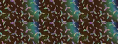 Raster illüstrasyonu. Kar taneli desen. Raster Noel soyut renkli arkaplan ve düşen kar tanesi..