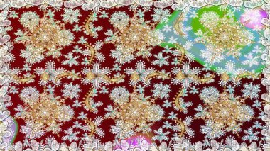 Doku arka planında altın duvar kâğıdı. Barok tarzında altın çiçekli süs. Damask kusursuz yinelenen arkaplan. Tarafsız renklerde altın element.