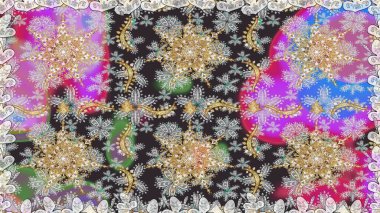 Kış kar dokusu duvar kağıdı. Sembol bayramı, yeni yıl kutlamaları, altın desenler. Gri renkli altın kar taneleri. Noel altın kar taneleri kusursuz desen.