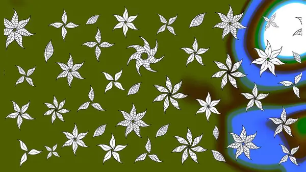 Yumuşak pamuk tasarımı. Klasik çiçek desenli. Raster 'ın taze dokusu. Paketleme, tekstil, duvar kâğıdı için çiçek eskizi. Yumuşak kiremit.