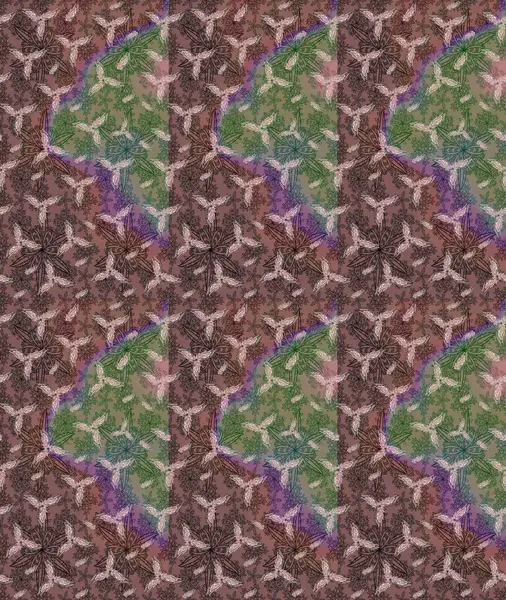 Çiçekler suluboya tarzında kahverengi renkte. Kahverengi renkte çiçekler olan çiçek deseni çiz.