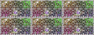 Çiçekli, suluboya desenli kusursuz çiçek deseni. Raster deseni. Küçük çiçekte güzel bir çiçek deseni..