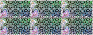 Bahar çiçekli, dikişsiz, sevimli çiçek deseni. Güzel kumaş deseni. Raster illüstrasyonu.