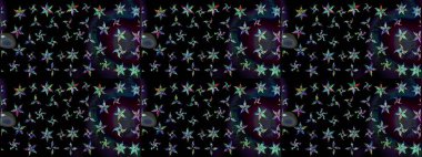 Halk tarzı. Parlak renkli çiçekli ve siyah yapraklı harika bir çiçek deseni. Moda baskıları için zarif bir şablon. Modern çiçek arkaplanı.