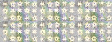 Bir sürü nötr ve soyut çiçekli tropik eskiz deseni. Küçük çiçekteki sevimli çiçek deseni. Varicoloneutral raster çizimi.