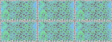 Web sayfası geçmişleri, duvar kağıtları, tekstil ve yüzey dokuları için mükemmel. Şirin Raster çizimi. Kelebekler mavi renklerle kusursuz desen çizerler..