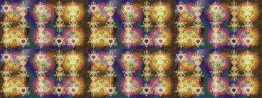 Renkli arka planda izole kar taneleri. Raster illüstrasyonu. Kar taneleri radyal kahverengi, nötr ve bej renkler.