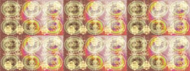 Küçük çiçekteki sevimli çiçek deseni. Çiçekler bej, nötr ve kahverengi renklerde.