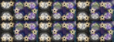 Kış. Renkli arka plan üzerinde izole suluboya kar taneleri. Kış sembolü. Raster illüstrasyon.