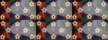 Gri, nötr ve kahverengi renkte kristal kar tanesi. Raster illüstrasyonu.