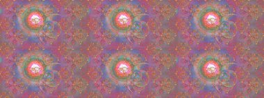 Çiçek deseni. Raster illüstrasyonu. Chichi 'nin kumaş kalıbını çiz. Renkli Bahar Teması eskiz kalıbı. Düz Çiçek Elementleri Tasarımı.