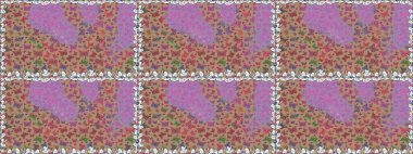 Raster illüstrasyonu. Tarafsız, pembe ve bej renkli şirin kelebekler. Renkli kelebeklerin kusursuz arka planı. Ambalaj kağıtları ve duvar kağıtları için güzel bir arkaplan, kumaş tasarımı, kağıt..