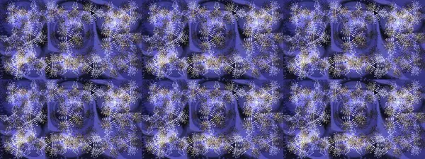 Renkli arka planda izole kar taneleri. Raster illüstrasyonu. Kar taneleri radyal menekşe, mavi ve gri renkler.