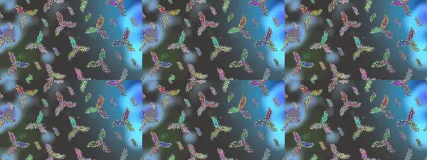 Karla süslenmiş Noel kar taneleri. Noel şenliği geçmişi. Raster illüstrasyonu.