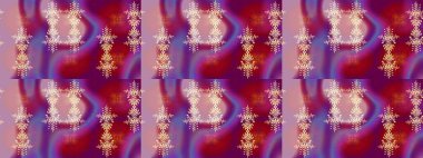 Kar Tanesi Raster illüstrasyonu. Kar Tanesi Simgesi. Kış kar tanesi. Mor, kırmızı ve nötr renklerde izole edilmiş..