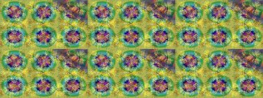 Kar tanesi renkli desen. Snowflakes desen. Raster kar taneleri arka plan. Renk arka plan üzerinde izole soyut kar taneleri ile düz tasarım. Raster illüstrasyon.