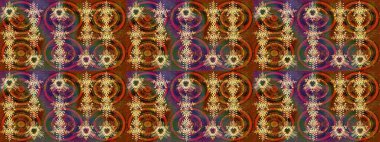 İllüstrasyon kar tanesi. Kışın sembolü. Kahverengi, yeşil ve turuncu renklerde suluboya kar taneleri. Güzel dekorasyon.