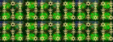 Kar Tanesi Raster illüstrasyonu. Kış kar tanesi. Kar Tanesi Simgesi. Yeşil, mavi ve sarı renklerde izole edilmiş..