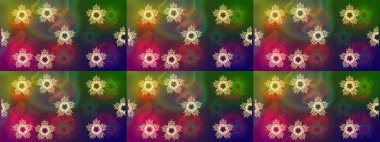 Kar tanesi kışı yeşil, kahverengi ve mor renklerde yalıtılmış. Yeşil, kahverengi ve mor ikon silueti. Raster illüstrasyonu. Noel tasarımı için. Yeni yıl tabelası. Kutlamanın sembolü.