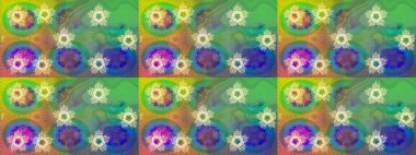 Kışın sembolü, mutlu noeller, mutlu yeni yıl kutlaması Raster illüstrasyonu. Soyut duvar kâğıdı, ambalaj dekorasyonu. Yeşil, mavi ve nötr renkler üzerine bir resim. Kar tanesi kadar basit..