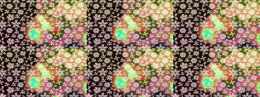 Tarafsız renklerde çiçekler. Renkli Bahar Teması eskiz kalıbı. Çiçekli çizim şekli. Düz Çiçek Elementleri Tasarımı.