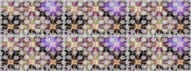 Tarafsız renklerde çiçekler. Renkli Bahar Temalı Kusursuz Arkaplan. Düz Çiçek Elementleri Tasarımı. Çiçeksiz desenli arka plan, yaz çiçekleri..