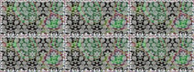 Raster çiçek izi. Çiçeksel gri, pürüzsüz desen. Klasik taslak çizimi.