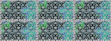 Raster düz çiçekleri pürüzsüz desen. Gri renkli çiçekler. Tasarım hediye paketi, tebrik kartları, posterler ve afiş tasarımı.