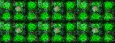 Üzerinde gelincikler ve vadi zambakları olan renkli çiçek desenli nakış deseni. Tekstil tasarımı için geleneksel Raster çiçek buketi yeşil, mavi ve gri renkler.