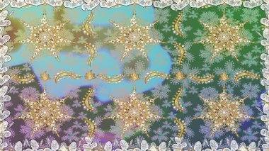 Paisleys zarif çiçek desenli arkaplan duvar kâğıdı çizimi klasik stil, modern 3D çizgili sanat eseri altın ve nötr desenli çiçek yaprakları ve süslemeleri..