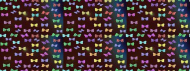 Robot resim. Davetiye, kart ve parmak izi için basit kadınsı bir model. Kahverengi arka planda kelebek. Raster illüstrasyonu.