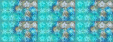 Parlak renkli çiçekleri ve mavi yaprakları olan harika bir çiçek deseni. Moda baskıları için zarif bir şablon. Modern çiçek arkaplanı. Halk stili.