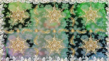 Altın elementli gri renkli altın desenli. Lüks, kraliyet ve Viktorya dönemi konsepti. Süslü dekorasyon. Raster klasik barok çiçeksiz altın desenli..